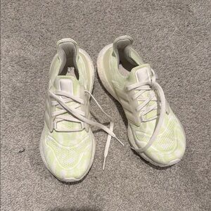 adidas Women's Athletic Sneakers in White and Light Green